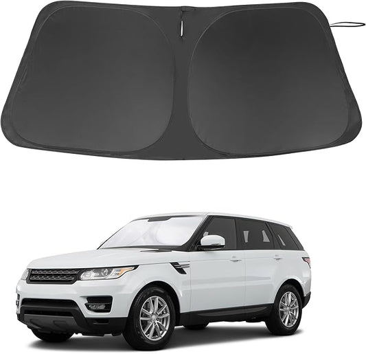 Windshield Sun Shade Custom Fit for 2014-2022 Land Rover Range Rover Sport Accessories Foldable Sunshade Sun Blocker Protect Car from Sun Rays & Heat Damage Keep Car Cooler