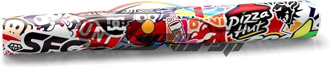 Free Tool Kit EZAUTOWRAP ES Bomber Hellaflush Anime Cartoon Car Vinyl Wrap Sticker Decal Air Release - 60"X60" (5FT X 5FT)