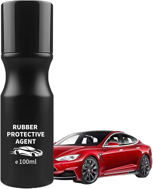 Car Rubber Seal Protectant - Gummi Pflege, Car Door Rubber Seal Protectant Strip Lubrication, Black Plastic Car Trim Restorer, Window Track Lubricant, Use on Car Door, Window, Trunk Seals (1)