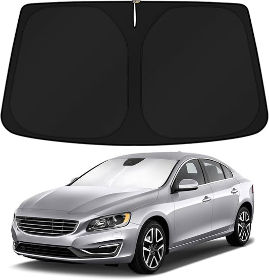 KUST Windshield Sun Shade for 2011-2018 Volvo S60 Accessories Custom Fit Sunshade Sun Visor Protector Foldable Blocks UV Rays Keep Your Car Cooler