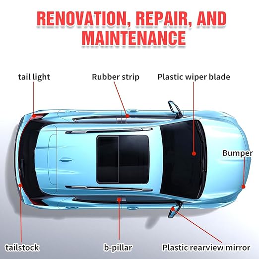 Plastics Parts Crystal Coating, 2025 Upgraded Leather Plastic Polishing Renovation Coating Agent, Car Trim Restorer with Sponge, Crystal Coating for Cars Interior or Exterior (4)