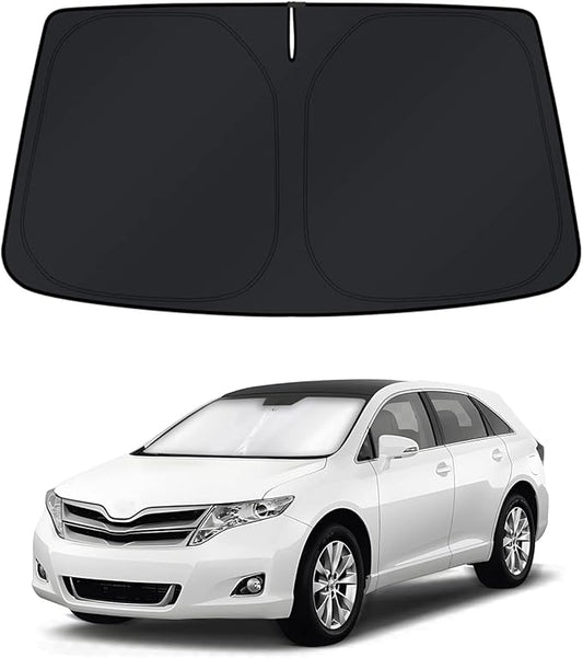 KUST Windshield Sun Shade for Toyota Venza 2009-2013 2014 2015 Window Accessories Shade Sun Visor Cover Foldable Block UV Rays