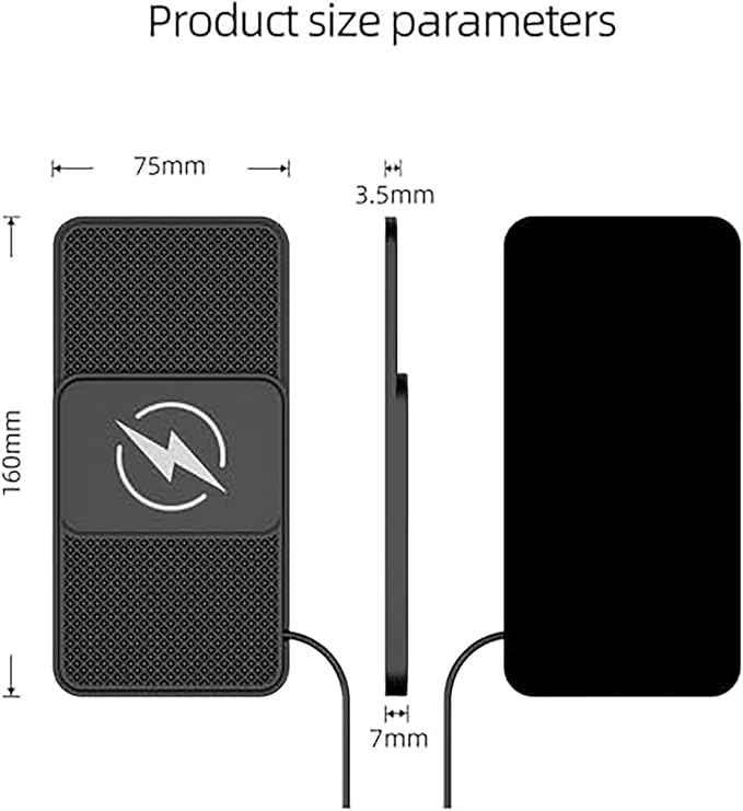 Wireless Car Charger Pad for Range Rover Sport (L320) 2010-2013,20W Fast Wireless Phone Charger Cell Phone Cordless Charging mat,Non-Slip Phone Charging,30cm Cable USB