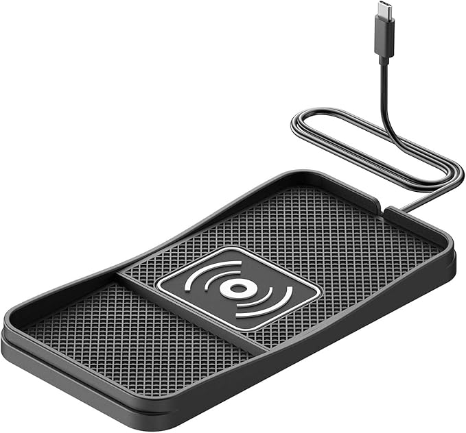 Car Wireless Charger Pad for BMW 1 Series 118i 120i M135i, Fast Car Wireless Charging Pad for Car Center Console, Non Slip Charging Mat,1M-Type C