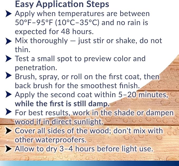 Seal-Once Nano+Poly Penetrating Wood Sealer with Polyurethane - Premium Waterproof Sealant -2 Gallon & Brown