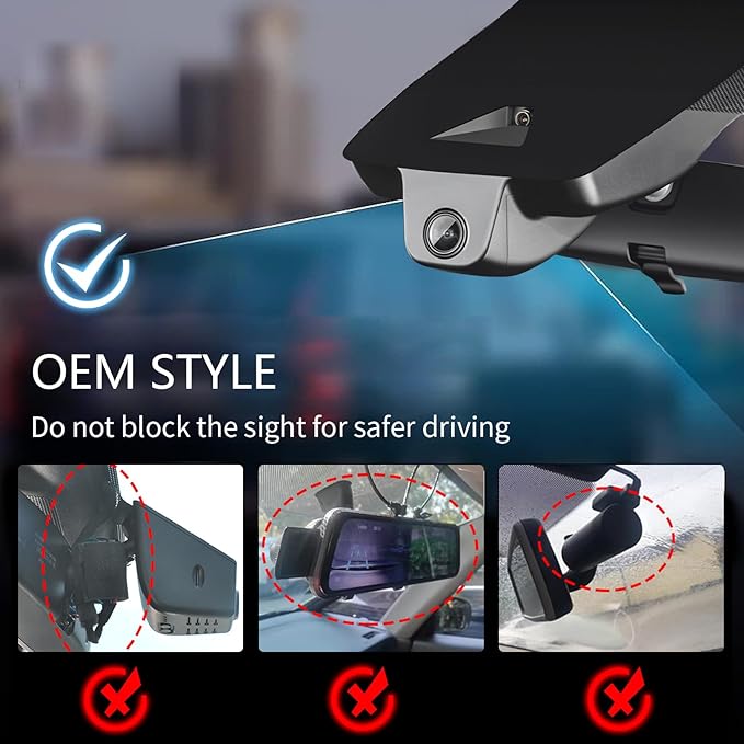 Front 4K HDR Dash Cam STARVIS 2 IMX678, Custom Fit for Toyota Highlander & Hybrid Gen4 UX70 2020-2026(Model A), E Limited L XLE XSE etc, 5GHz WiFi, GPS, 64GB Card