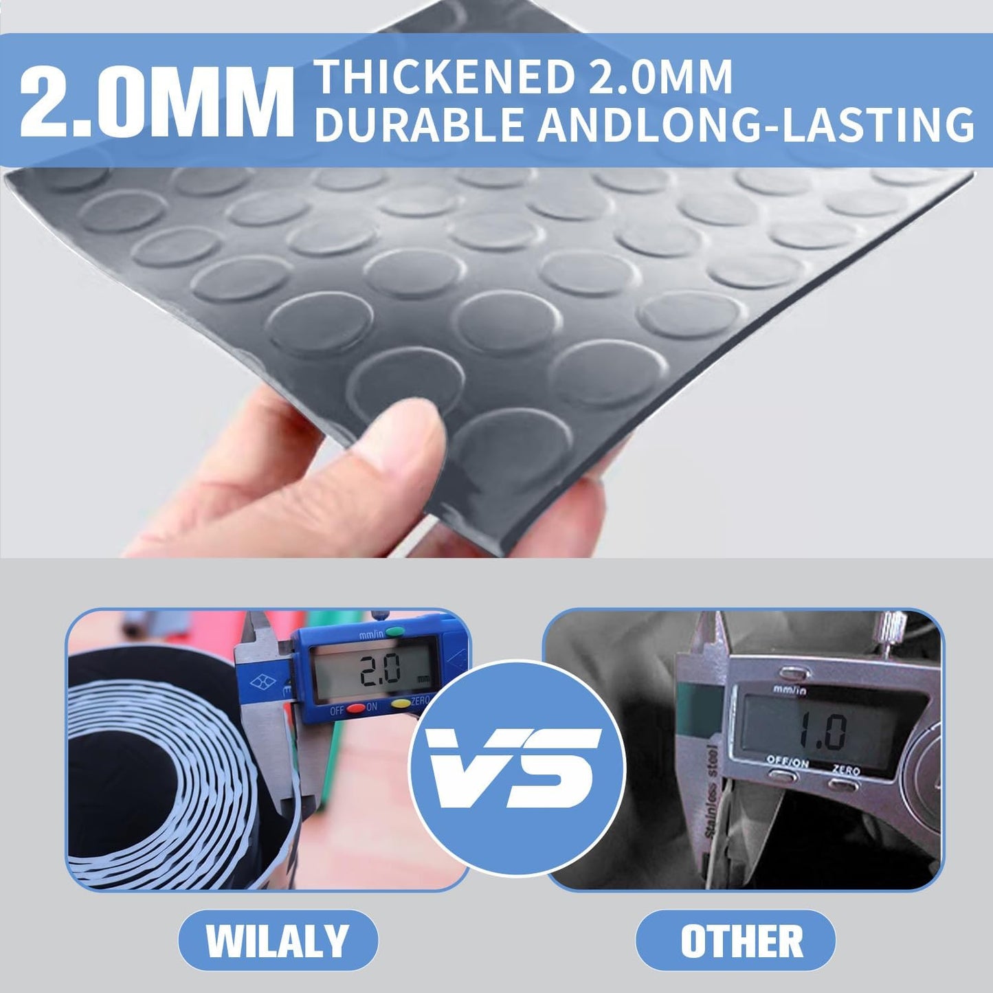 Premium Garage Floor Mat, Commercial Grade Heavy Duty Parking Mat for Garage Floor, Golf Cart Parking, Water/Stain Resistant Floor Runner (Grey Coin, 4 x 13 Feet)