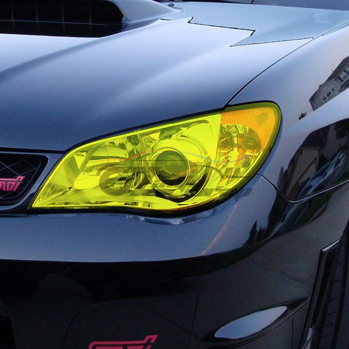EZAUTO WRAP Free Tool Kit 12"x36" (1FT x 3FT) Glossy Light Black Smoke Headlight Taillight Fog Light Side Marker Vinyl Tint Film Self Adhesive