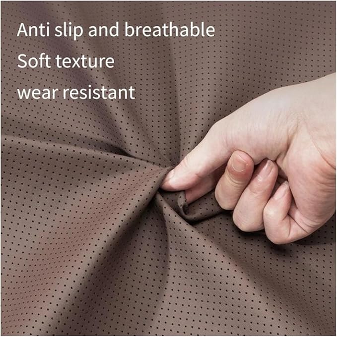 1/2PCS PU Leather Car Neck Pillow & Lumbar Support Cushion, Breathable Universal Seat Headrest Waist Pad, Soft Support Cushion for Daily Driving and Travel(F Style)