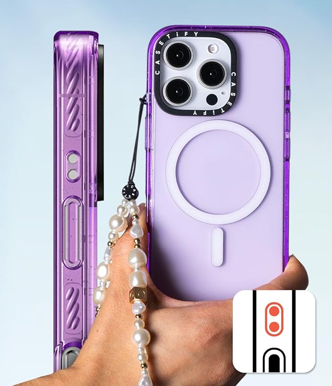 CASETiFY Impact Case for iPhone 15 [8.2ft 4X Military Grade Drop Protection/Compatible with Magsafe] - Vintage Flower Monday - Clear Black