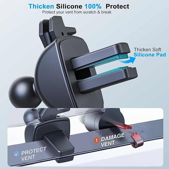 Car Vent Phone Mount - Magnetic Phone Holder for Car, Very Strong Magnet, Upgrade Twist Lock AC Mount, Compatible with MagSafe, iPhone, Galaxy, Pixel & Other Smartphones, 360 Adjustable