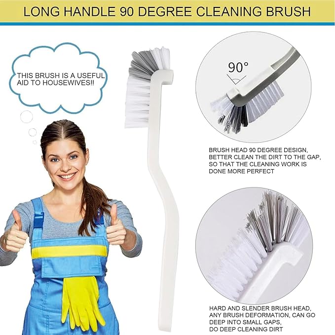 18Pcs Crevice Gap Cleaning Brush,Door Window Track Groove Corner Crevice Cleaning Brushes for Cleaning Window Grooves, Bathroom, Toilet Corner, Kitchen, Faucet, Sink(18PCS)