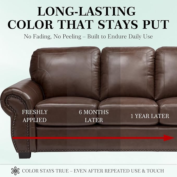 Leather Color Restorer, Recoloring Balm, Scratch Remover, Dye, Paint, Repair Kit for Furniture, Couches, Car Seats, Shoes, Bags, Beige