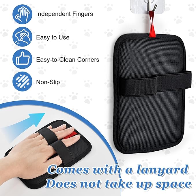2 Pcs Newly Upgraded Electrostatic Pet Hair Removal Glove,Magic Brush Pet Hair Remover for Cats & Dogs,Reusable Pet Hair Remover Gloves for Couch Carpet Car Seat Laundry
