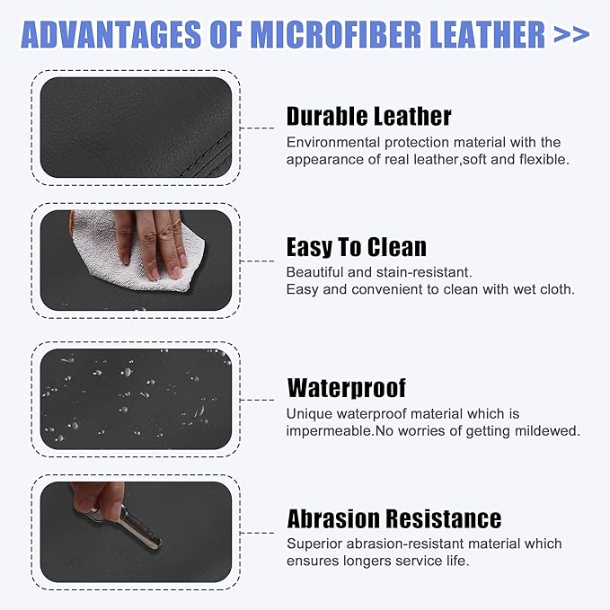 X AUTOHAUX Car Center Console Armrest Cover for Mazda 3 2014-2016 Faux Leather Interior Arm Rest Cover Elbow Cushion Pad Black