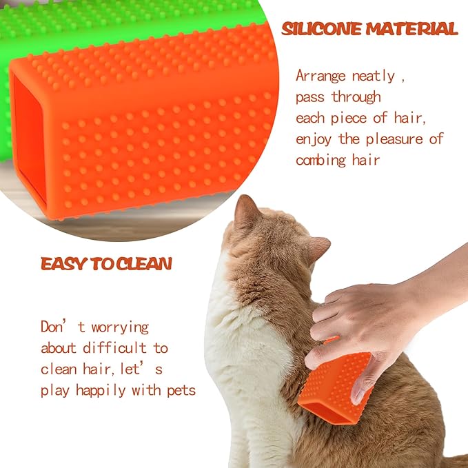 2pcs Pet Hair Remover, Car Carpet Cleaner for Dog & Cat Hair, Interior, Furniture, Sofa