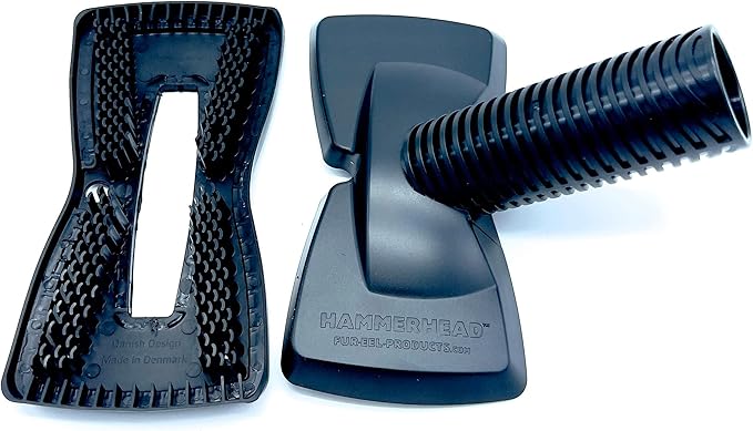 Buff Brite Fur-EEL Hammerhead Pet Hair Remover | Vacuum Attachment for Cars, Stairs & Couches | Removes Sand, Lint & Pet Hair | Compatible with Most Brands