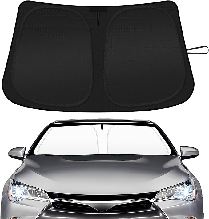 Car Windshield Sun Shade Compatible with 2012 2013 2014 2015 2016 2017 Toyota Camry Accessories Foldable Front Window Sunshade Custom Windshield Cover Sun Visor