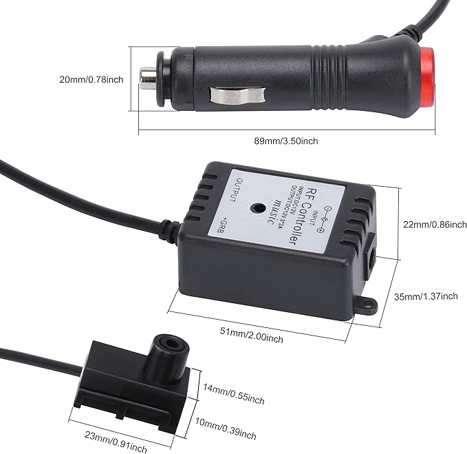 Car Atmosphere Light Kit 5m Fiber Optic RGB Multicolor Sound Active Music Sync Memory Function RF Remote Controller USB Car Interior Ambient Lighting Kit DC 12V