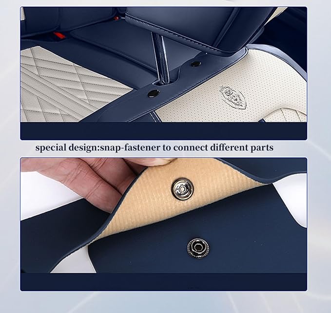 Premium Nappa Leatherette Car Seat Cover Set Custom Fit for Honda CR-V CRV 2000-2023 2024 2025 2026 Water-Proof Breathable Faux Leather Seat Cushion Protectors (Front 2 Seats,Black Yellow)