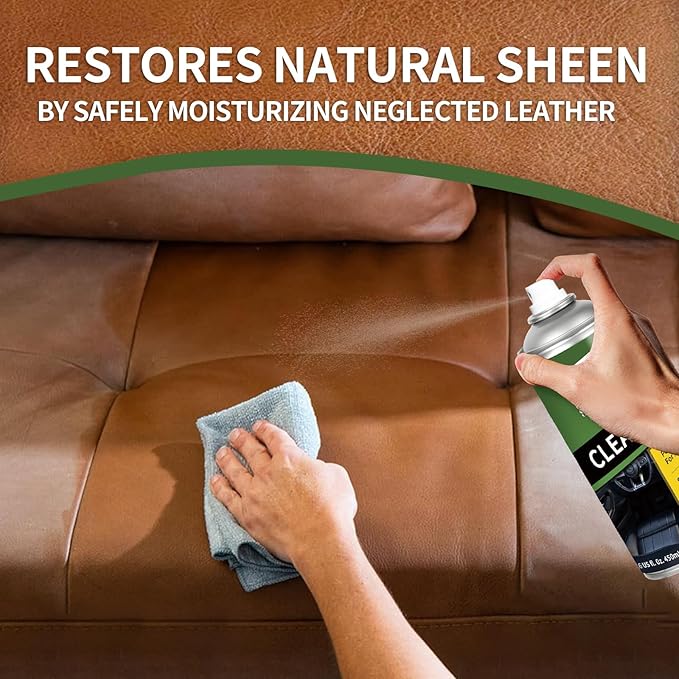 Ultimate 2-in-1 Leather Cleaner & Conditioner for suitable for all leather products, including cars, furniture, shoes, handbags and horse gear. Non-toxic,450ML