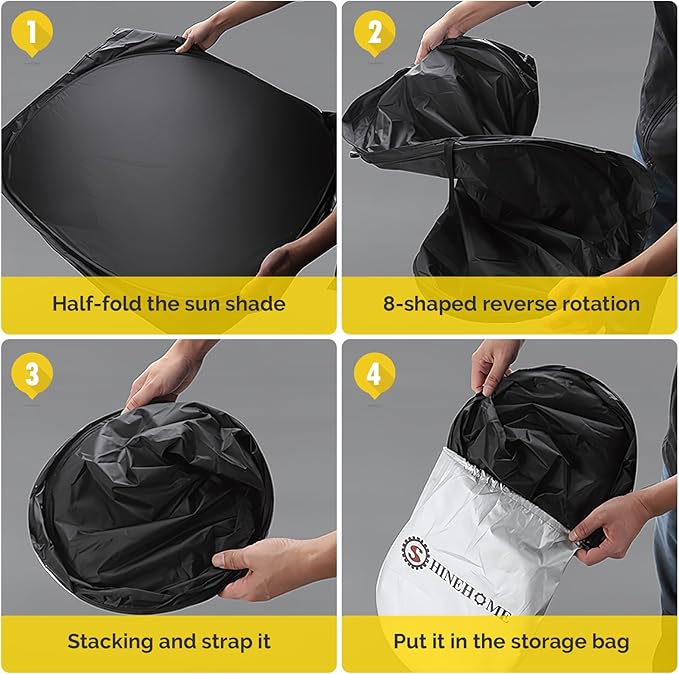 Car Sun Shade for 2019-2024 2025 2026 Dodge Ram 1500 Windshield Sun Shade, Sun Visor Windshield Screen Cover for Ram Front Window Sunshade Foldable Auto Interior Accessories UV Block to Keep Cool
