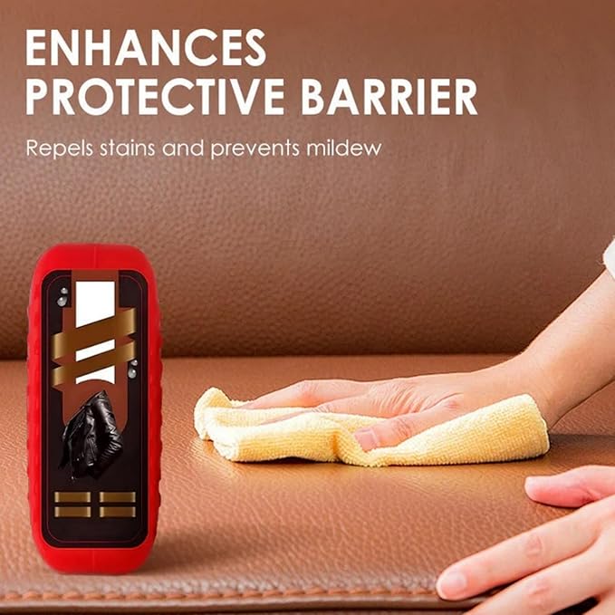 2-in-1 Leather Cleaner and Conditioner, Leather Furniture Cleaner and Conditioner, Car Interior Cleaner Kit, Leather Repair Care Restores Softness, for Couch, Jacket, Shoes, Car Seats (1pcs)