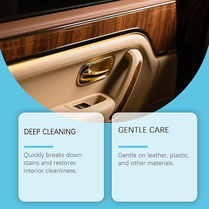 Plastic Restorer for Cars, Car Trim Restorer, Auto Detailing for Refreshing Faded Plastic, Leather, Vinyl and Rubber Trim with Polish, Long Lasting Care (4Pcs)
