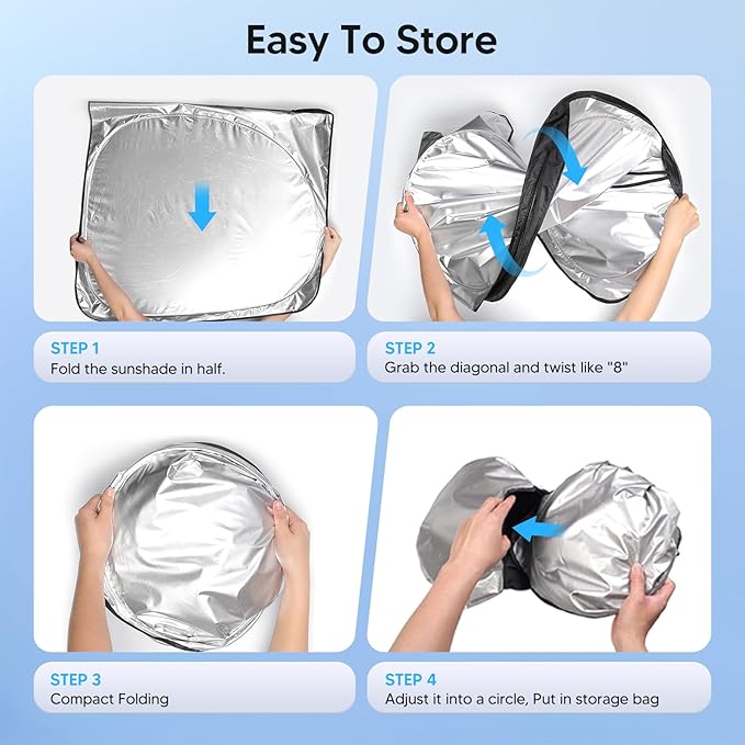 KUST Windshield Sun Shade for Mazda CX-3 2016-2021 CX3 Accessories Sunshade Window Sun Protector Foldable Block UV Rays Keep Car Cooler