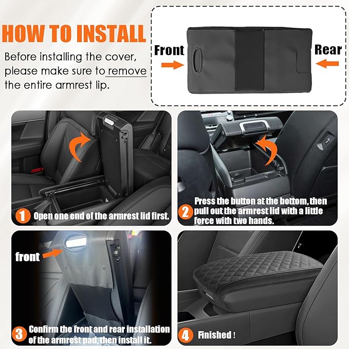 Center Console Cover for Santa Fe 2024 2025 2026 - Soft Armrest Pad Cover Protector Middle Console Cover for Hyundai Santa Fe 2024 2025 2026 Interior Accessories (Gray)