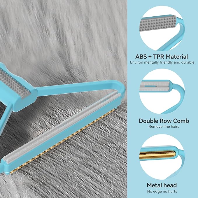 Lint Remover,Pet Hair Remover, Dog Cat Hair Remover,Carpet Rake for Pet Hair Removal,Carpet Rake,Lint Brush,Lint Shaver for Carpets, Car Mat,Couch,Pet Bed,Furniture & Rug(1 PCS)