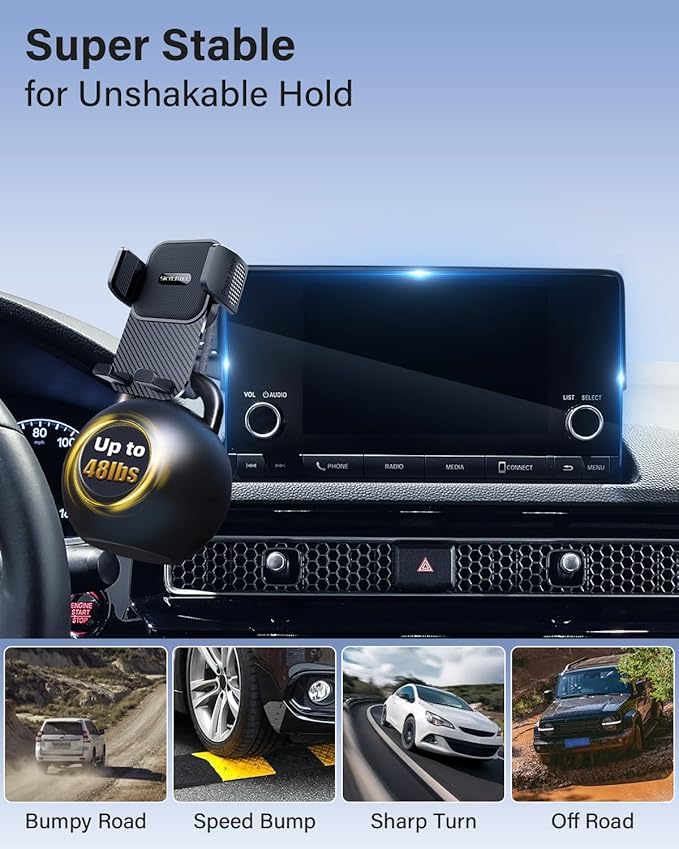 SKYLOTEC Car Phone Holder for BMW X5 X6 2024 2025 2026/X7 2023 2024 2025 2026 Accessories 14.9-Inch Screen Fixed Clip, Automobile Cradles Phone Mount, Cell Phone Base Not Block Air Vent
