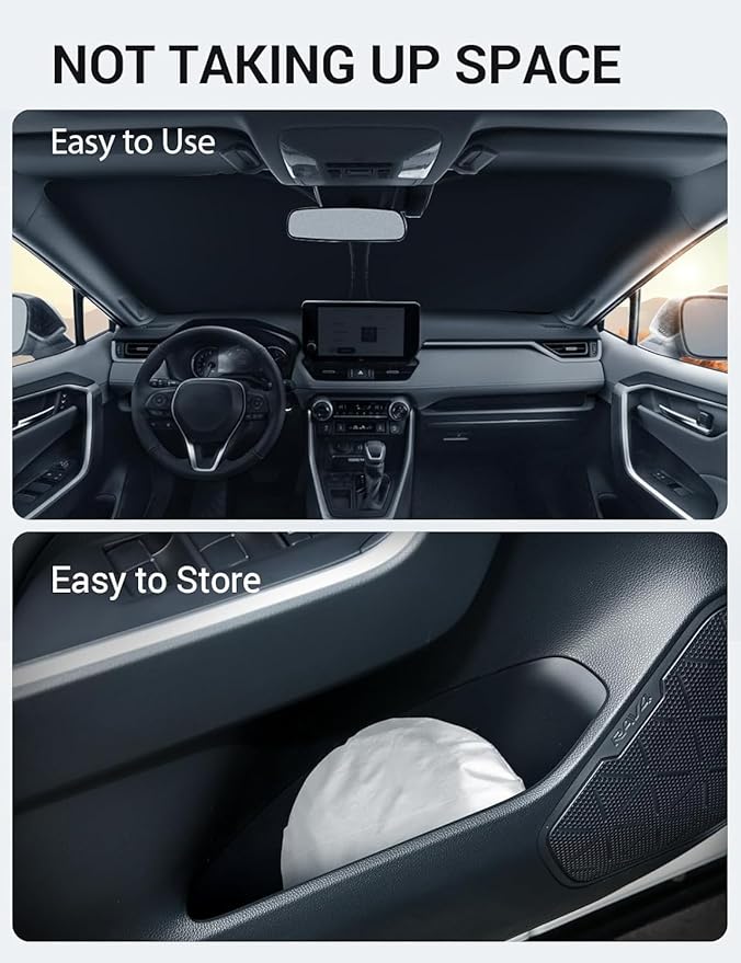 Proadsy Windshield Sun Shade for X3 2025-2026 Foldable Front Sunshade Protector Sun Visor Blocks UV Rays Keep Car Cooler Accessories