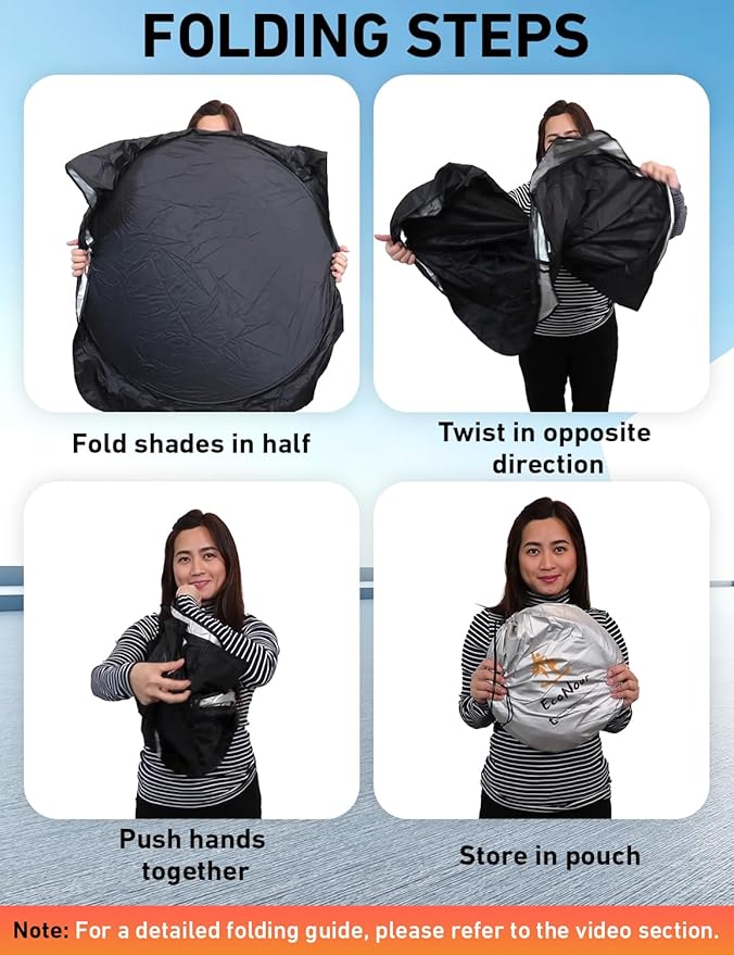 EcoNour Windshield Sunshade Compatible for Kia Optima 2016-2018 2019 2020, Sun Visor for Front Windshield & Window Sun Shade Cover, UV Heat Blocker & Protector, Car Accessories