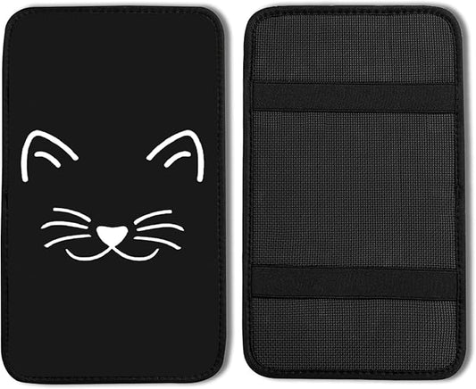 Cat Vehicle Center Console Armrest Cover Pad,Cat Car Accessories Soft Middle Console Cushion Pad,Auto Arm Rest Mat Decor Cats Gifts for Women Men Dad for Most Vehicle SUV Truck
