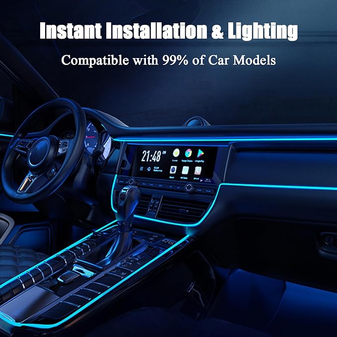 Car Interior Lights for Skoda Octavia Kamiq Karoq Kodiaq Superb Yeti Scout LED Car Interior Atmosphere Lamp Car Ambient Lighting Kits,Red