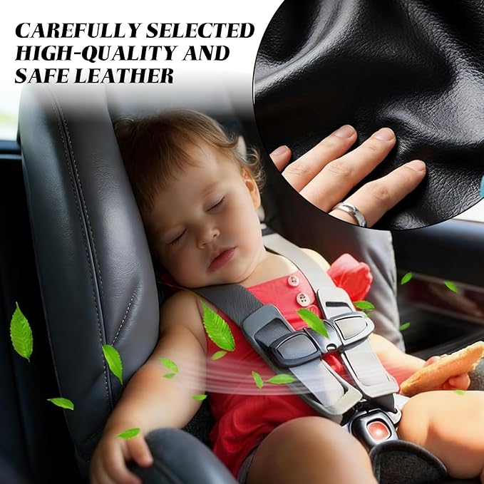 Car Center Console Cover, Upgraded Microfiber Car Armrest Cover Cushion, with 2 Storage Bags Scratch, Resistant Leather Cars Armrest Storage Box Universal Vehicles Accessories (Black)