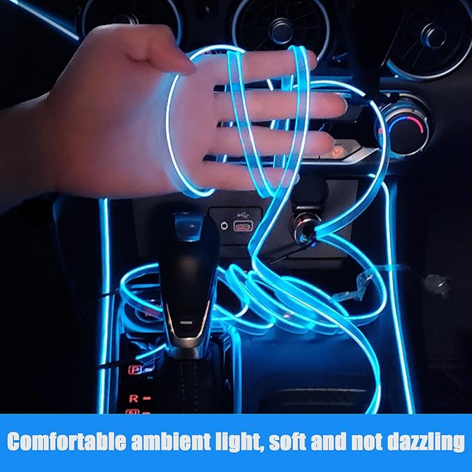 Car Interior Lights for Corvette C5 C6 C7 C8 V8 LED Car Interior Atmosphere Lamp Car Ambient Lighting Kits,Purple