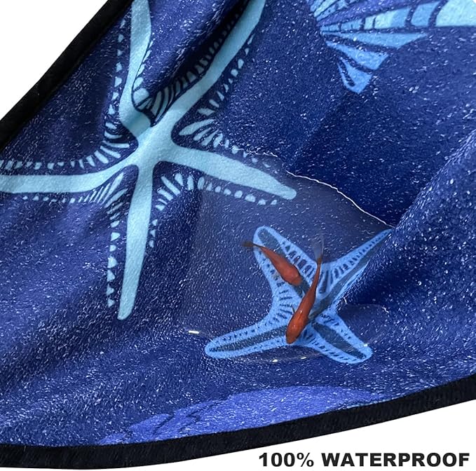 Car Seat Covers 1 Pack Waterproof Towel Car Seat Cover Universal Fit for Most Trucks SUV Fitness Athletes Pets Gym and Water Sport,Conch Shells Starfish