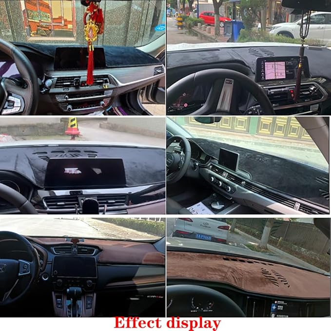 Dashboard Cover for Buick Regal 2002-2008,Anti-Glare Sun Shield,Non-Slip Custom Fit Dash Mat,Interior Protector,Flannel