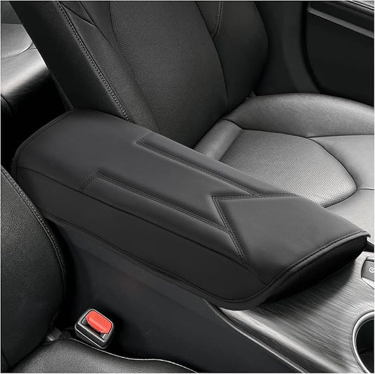 FIILINES Center Console Cover for Toyota Camry 2018-2024 Armrest Cover Pad with Hidden Pockets, Anti-Scratch Cushion Protector Camry Accessories