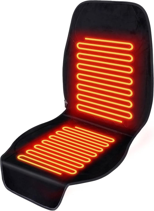 Seat Covers Black Crystal Fleece, 48 x 21 Inch, Extra Large Seat Cushion Luxury Crystal Fleece Anti-Slip Design