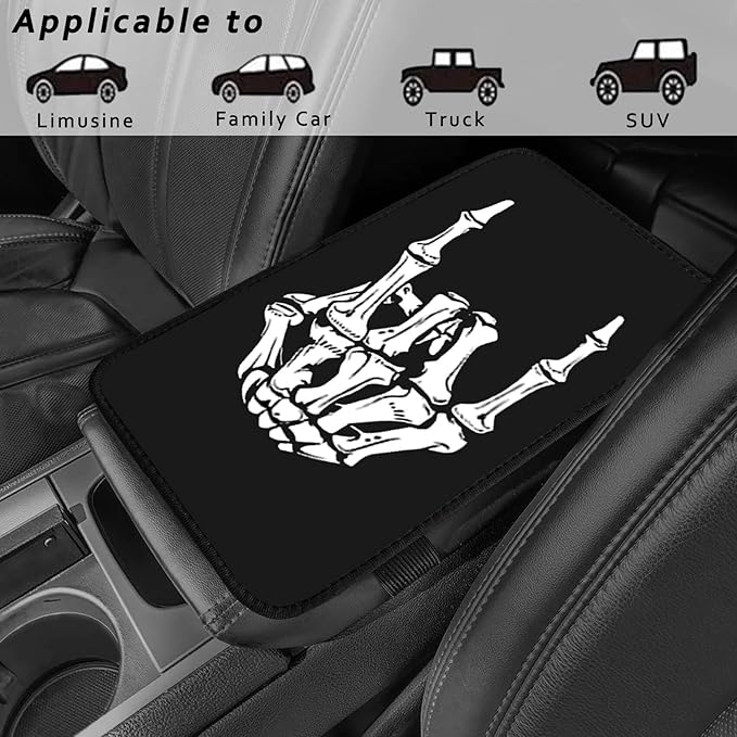 Leopard Vehicle Center Console Armrest Cover Pad,Cheetah Car Accessories Soft Middle Console Cushion Pad,Auto Arm Rest Mat Decor Leopards Gifts for Women Men Dad for Most Vehicle SUV Truck