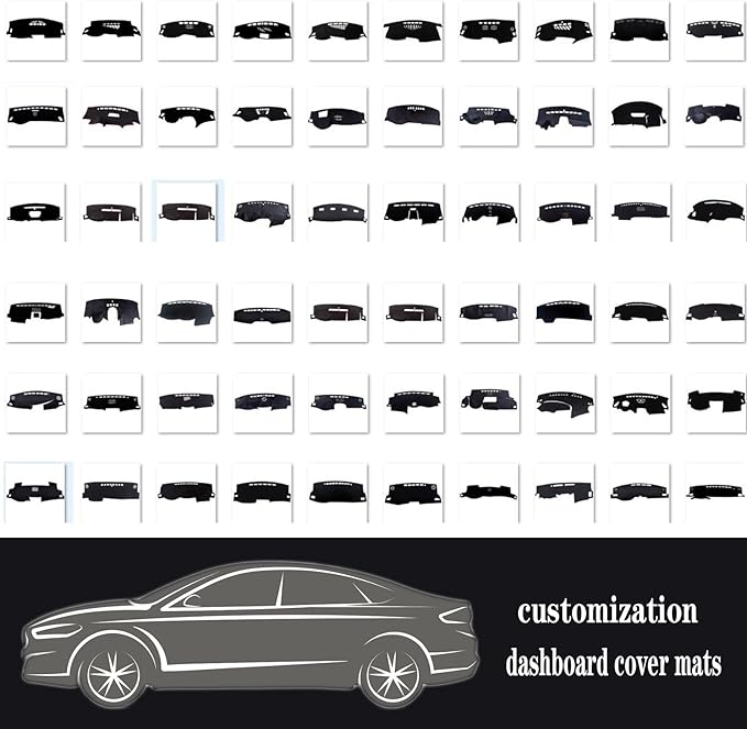 Dashboard Cover for Buick Enclave 2021-2025,Polyester Dash Covers mat,Car Dash Board Protecter Cover,Interior Dash Covers Pads,Black