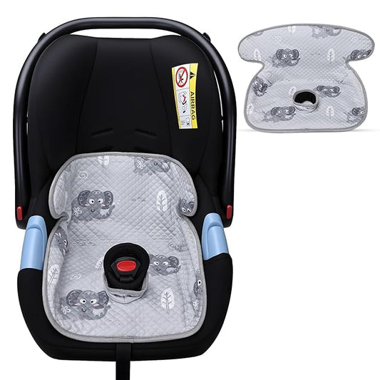 Piddle Pad - Car Seat Potty Training Protector, Baby Waterproof Car Seat Cover with Anti-Slip Backing, Machine Washable Liner for Toddler Carseat, Stroller (Gray)