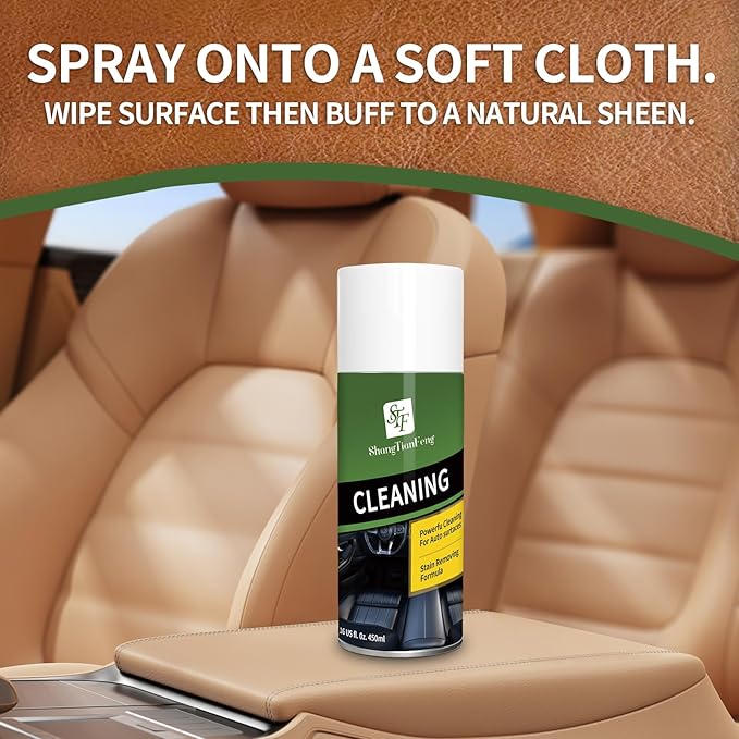 Ultimate 2-in-1 Leather Cleaner & Conditioner for suitable for all leather products, including cars, furniture, shoes, handbags and horse gear. Non-toxic,450ML