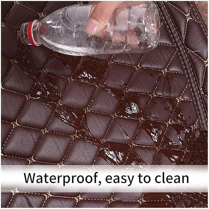 Custom Car Mats All Weather Fit Automotive Floor Mats PU Leather Protector Mat for Most Sedan, SUV, Truck Floor Mats (Purple)