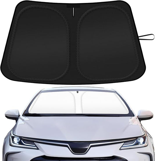 Car Windshield Sun Shade Compatible with 2020 2021 2022 2023 2024 2025 2026 Toyota Corolla Accessories Foldable Front Window Sunshade Custom Windshield Cover Sun Visor Block UV Rays