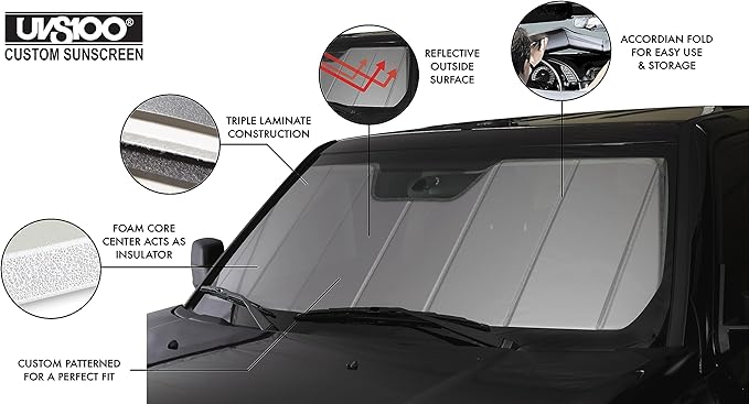 Covercraft UVS100 Custom Sunscreen | Fits 2020-2024 Lincoln Corsair | Silver