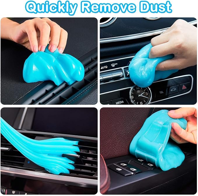 Car Cleaning Gel for Mercedes-Benz CLA35 AMG 2019 2020 2021 2022 2023 2024 2025, 200g × 2 Pack Car Interior Cleaner Slime, Auto Detailing Tools, Auto Dust Car Crevice Cleaner